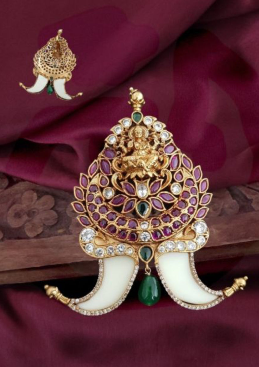 Kemp Lakshmi Traditional Puligoru  | Indian Tiger Nail