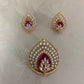 Beautiful AD Pendant With Studs | Latest Indian Jewelry
