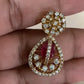 Coral Pendant AD Necklace Set | Indian Jewelry In USA | Gift Idea