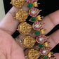Lakshmi Haram With Earrings | Temple Traditional Necklace