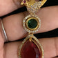 Simple Chain AD Kundan Bird Pendant With Studs | Indian Necklace