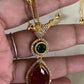 Simple Chain AD Kundan Bird Pendant With Studs | Indian Necklace