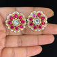 Jadau Kundan Pearl Studs | Indian Earrings In USA