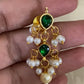 Triple Layer Pearl & Kundan Necklace With Earrings |  Indian Necklace
