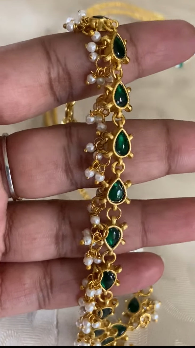 Kundan pearl Choker With Earrings | Indian Necklace In USA