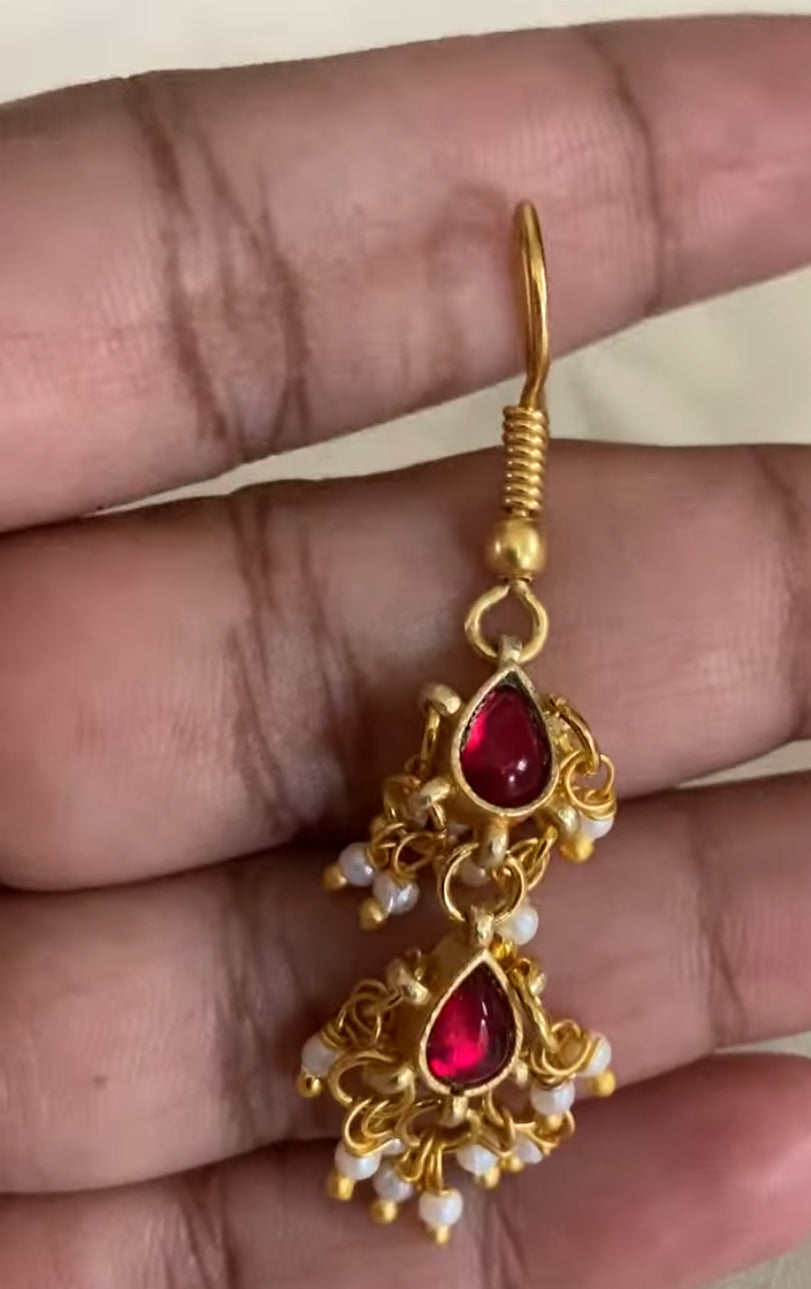 Kundan pearl Choker With Earrings | Indian Necklace In USA