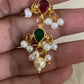 Triple Layer Pearl & Kundan Necklace With Earrings |  Indian Necklace