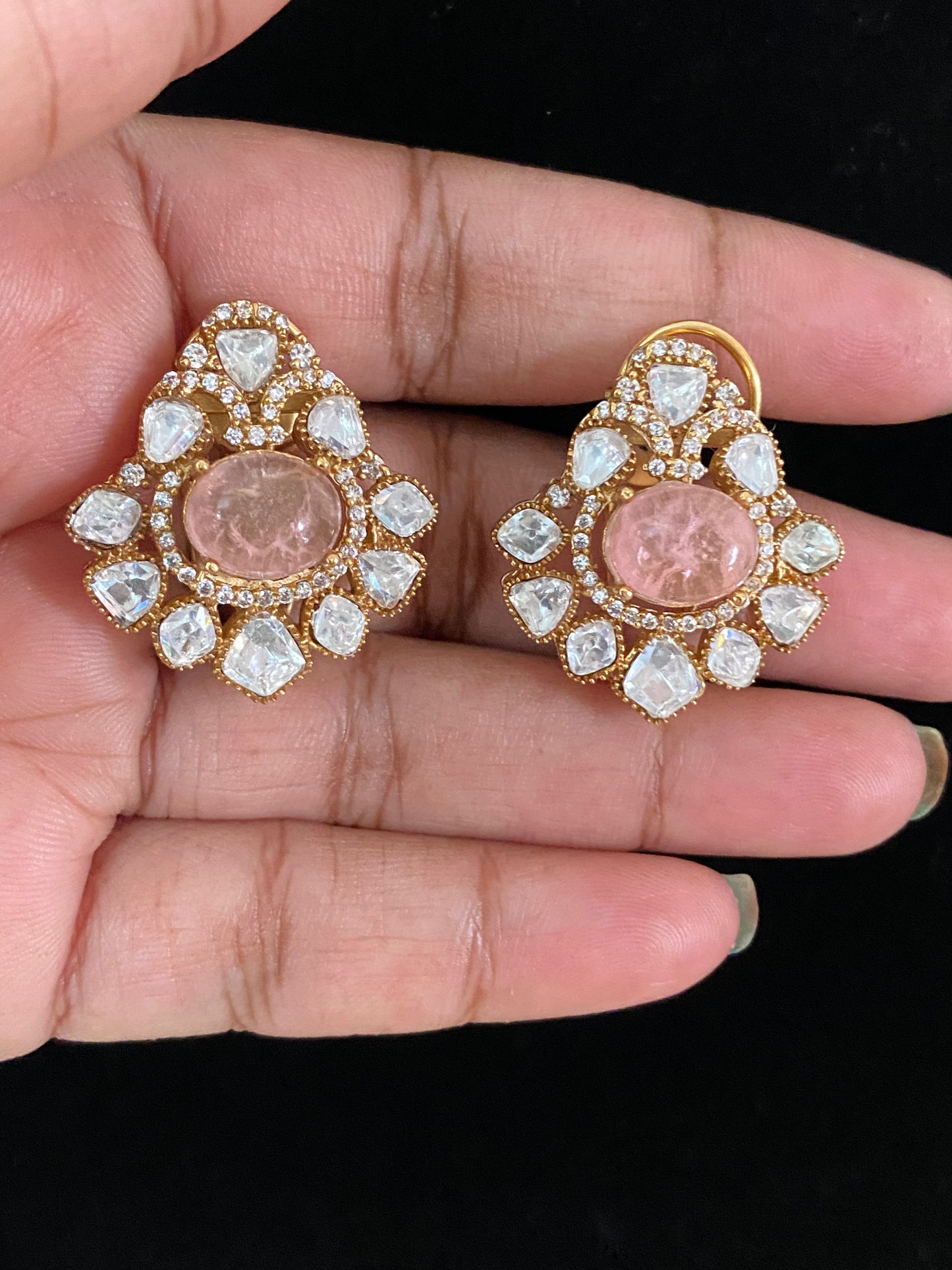 Moissanite Studs | Indian Earrings