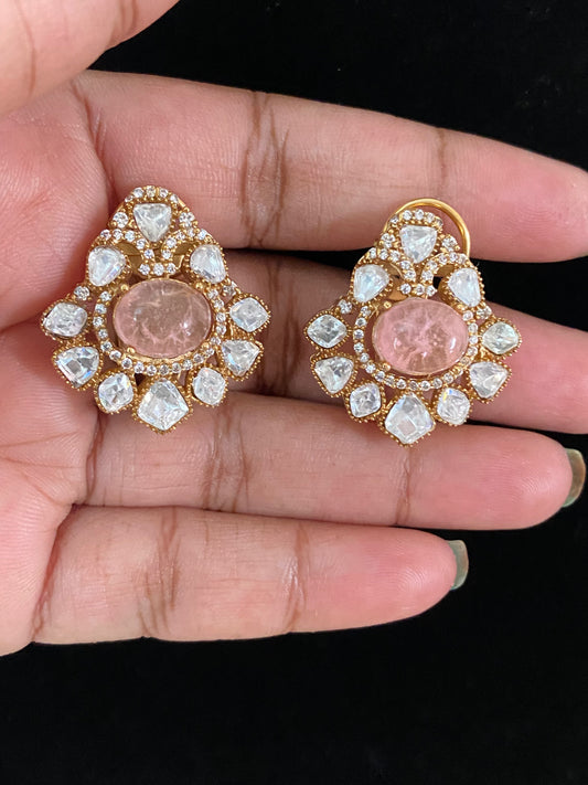 Moissanite Studs | Indian Earrings