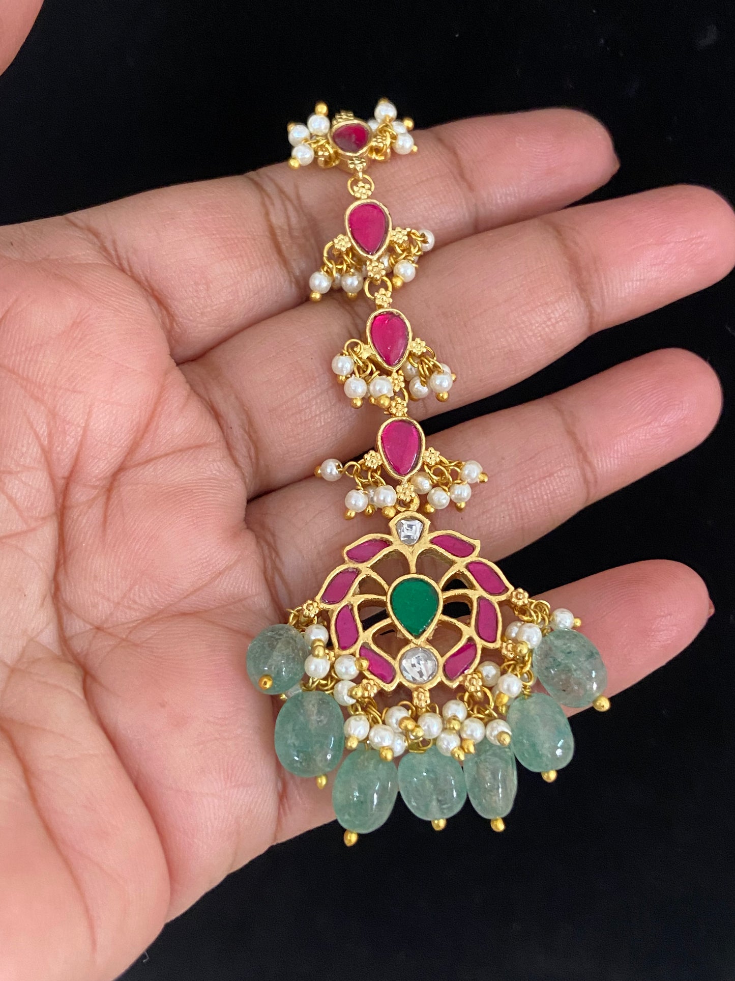 Jadau Kundan Maang Tikka | Traditional Maang Tikka | Gift Idea