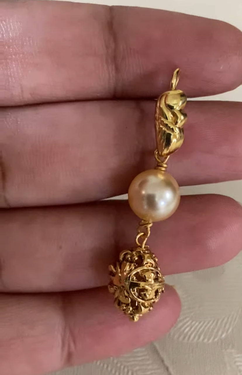 Coral Dangling Necklace With Earrings | Indian Jewelry In USA