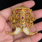 Antique CZ Balaji Tiger Nail Pendant | Indian Traditional Puligoru