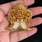 Antique CZ Lakshmi Tiger Nail Pendant | Indian Traditional Puligoru