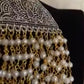 Silver & Gold Multilayer Pearl Necklace | Indian jewelry in USA