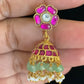 Jadau Kundan Jumki Earrings | Indian Earrings