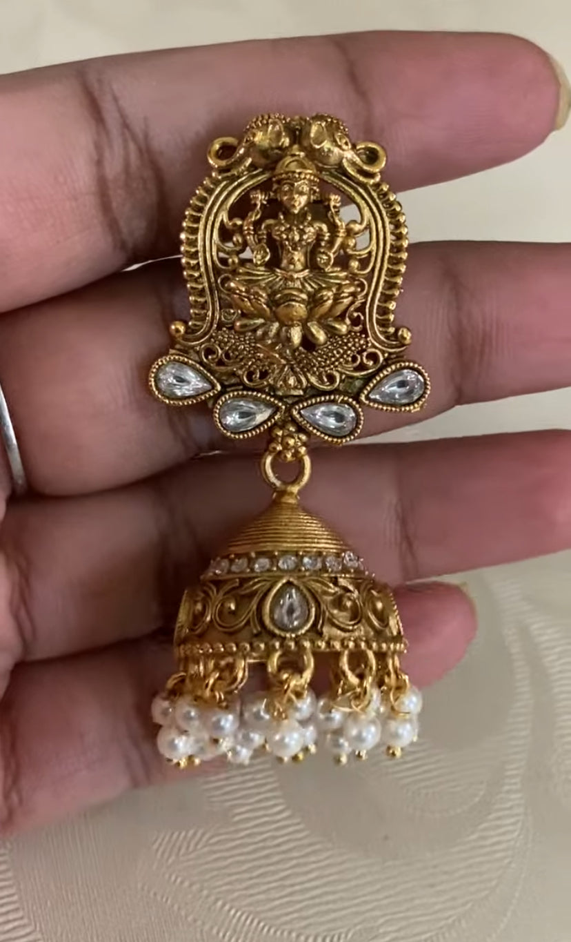 Laxmi pendant Temple Necklace | Traditional Indian Jewelry
