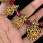 Antique Small Lakshmi Pendants Beads Mala | Traditional Beads Necklace