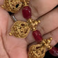 Antique Small Lakshmi Pendants Beads Mala | Traditional Beads Necklace
