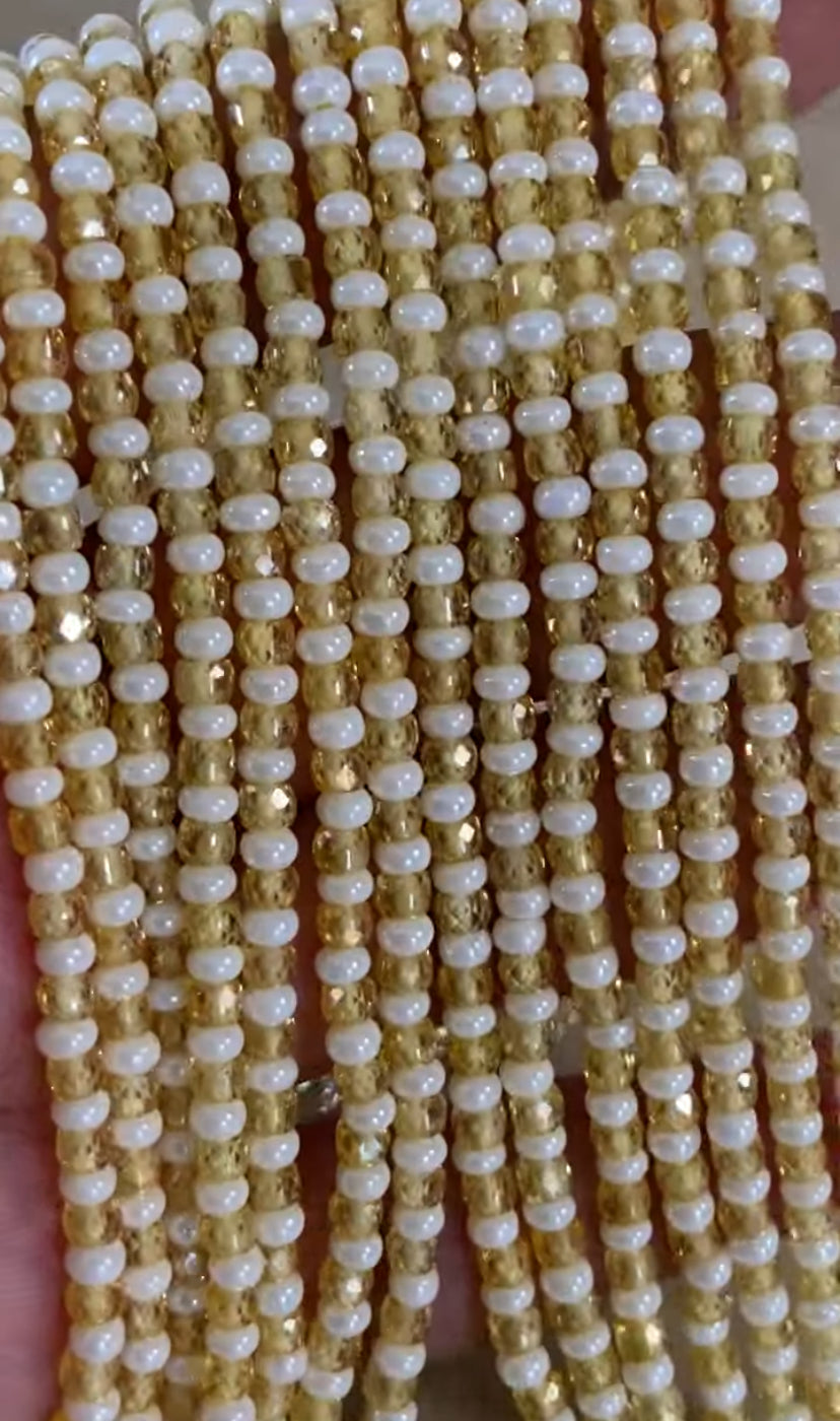Swarovski Pearl & Beads Mala Necklace | Indian Beads Necklace