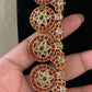 Kemp Bottu Mala Necklace With Earrings | Indian Traditional Necklace