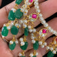 Kundan Beads & Pearls Necklace Set | Indian Necklace