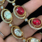 Victorian AD Polki Kundan Necklace Eith Earrings | Indian Jewelry In USA | Gift Idea