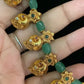 Mango Pendants Green Beads Necklace | Beautiful Necklace Set