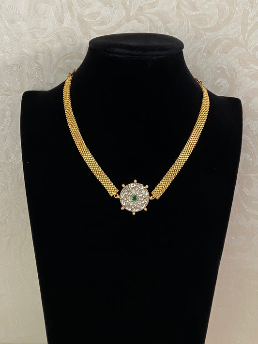 2 In 1 Jadau Kundan Pendant Choker | Indian jewelry In USA