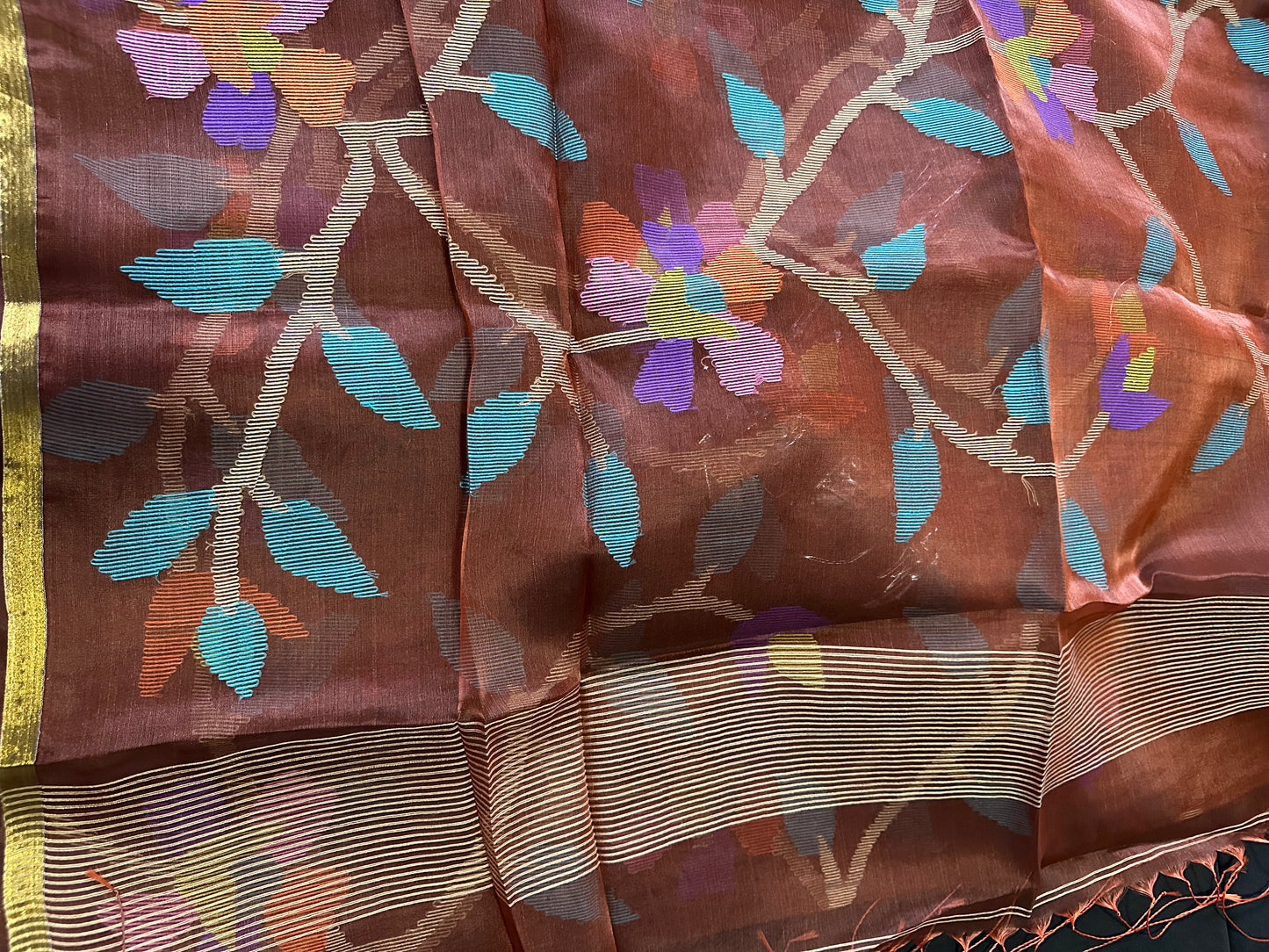 Muslin Jamdani All Over Saree | Indian Saree In USA | Gift Saree