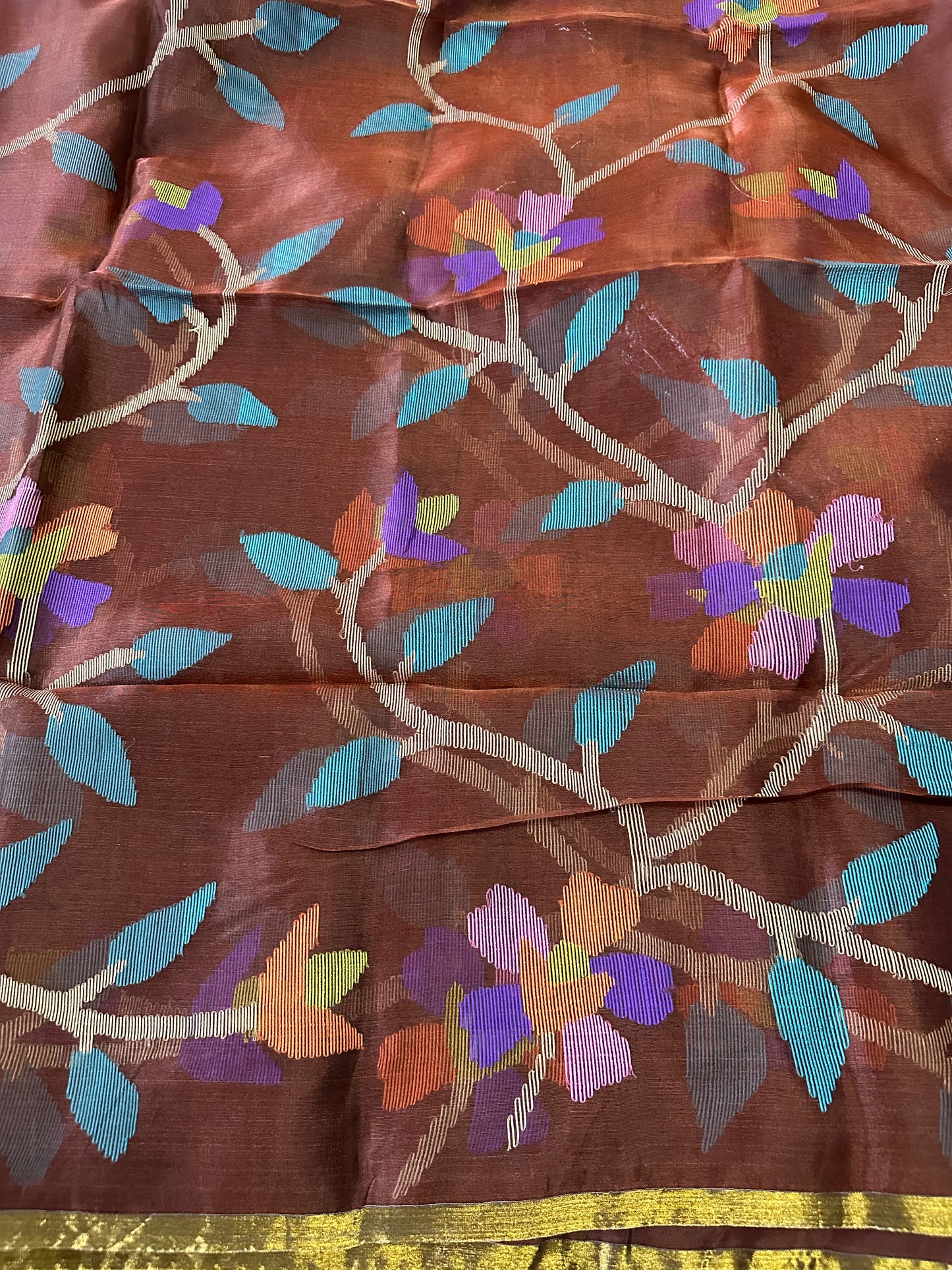 Muslin Jamdani All Over Saree | Indian Saree In USA | Gift Saree