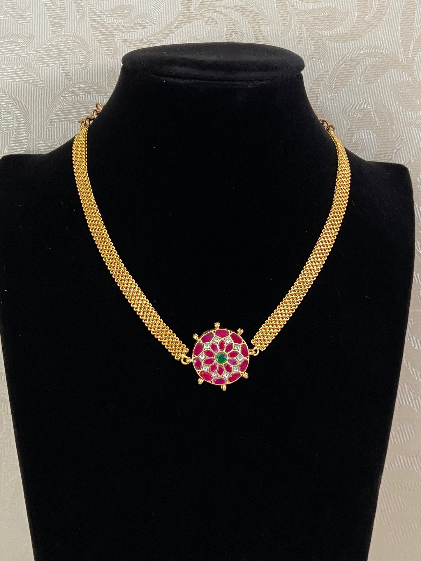 2 In 1 Jadau Kundan Pendant Choker | Indian jewelry In USA