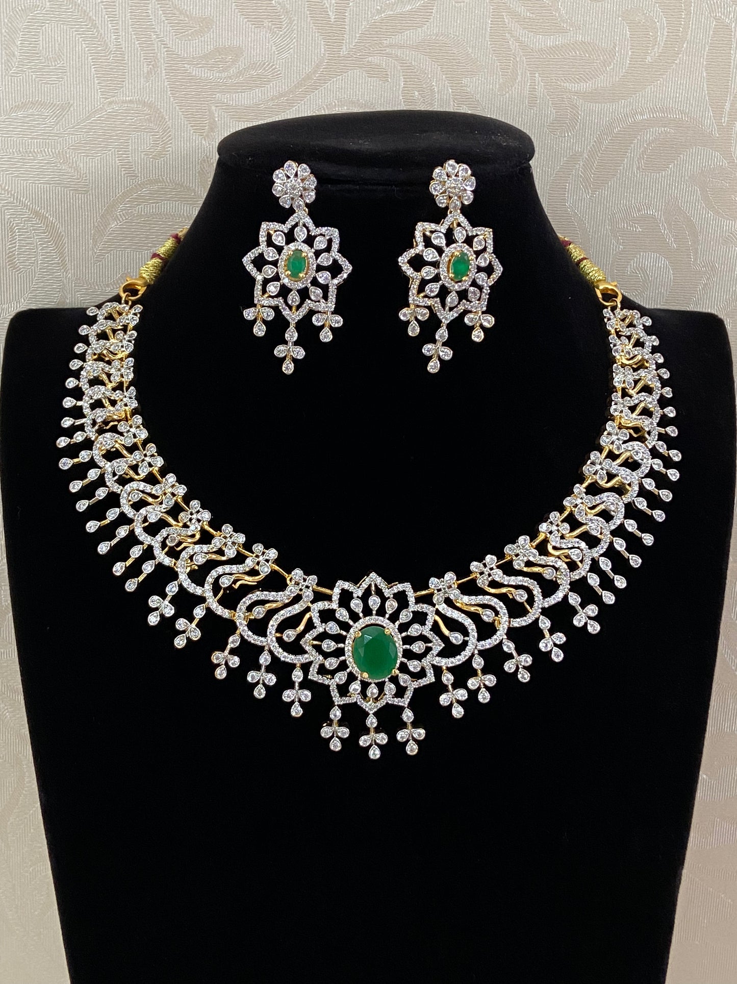 AD Middle Stone Changeble Necklace Set | latest Indian Jewelry | Gift Idea