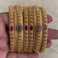 Antique Ruby Green Bangles | Classic Indian Jewelry