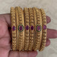 Antique Ruby Green Bangles | Classic Indian Jewelry