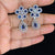 AD Rhodium Earrings  | Classic Indian Earrings