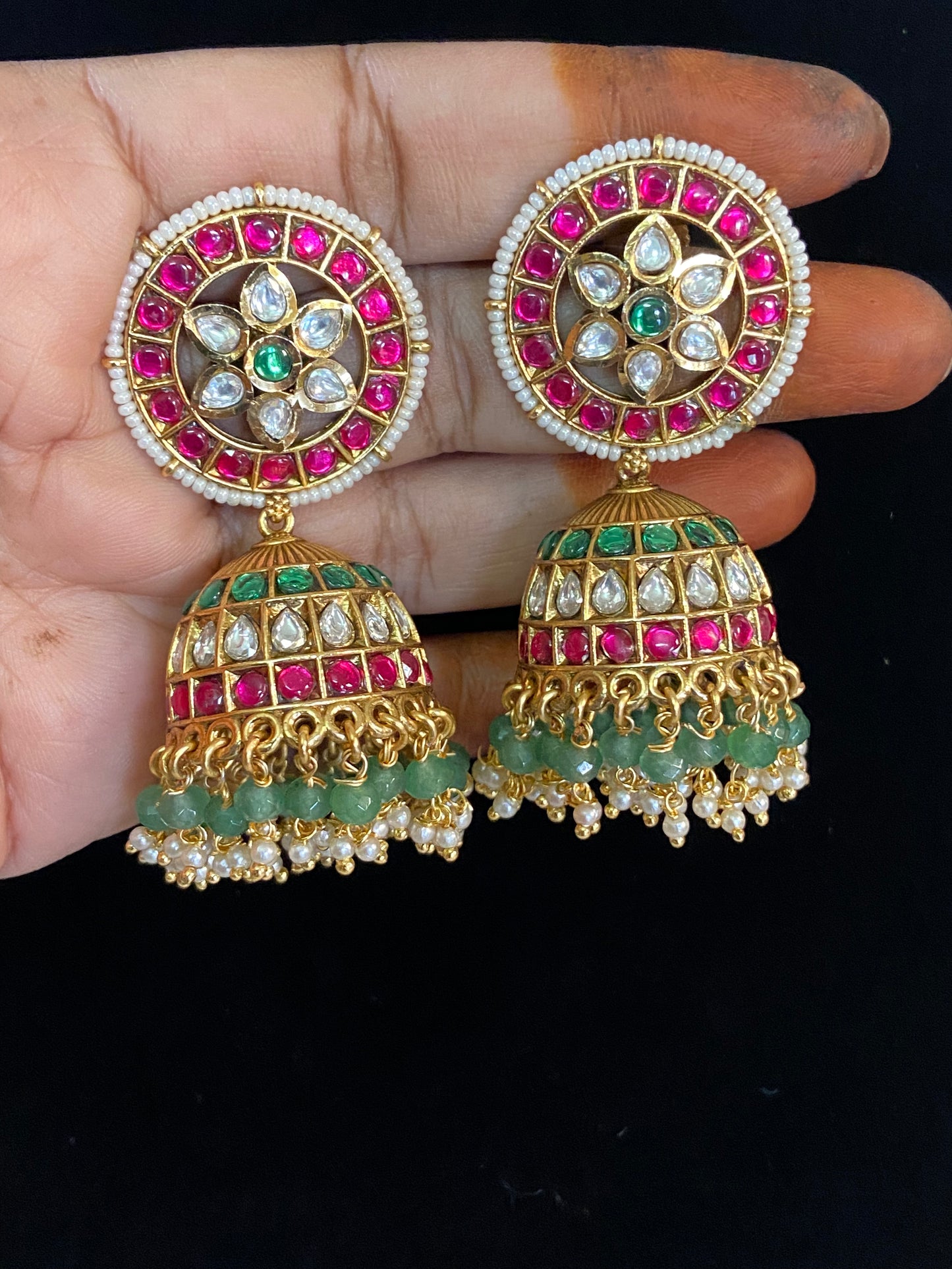Antique premium Jumkis | Indian Traditional Earrings | Gift Idea