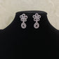 AD Rhodium Earrings  | Classic Indian Earrings