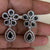 AD Rhodium Earrings  | Classic Indian Earrings