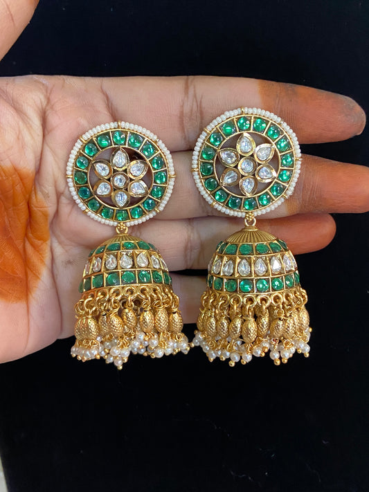 Antique premium Jumkis | Indian Traditional Earrings | Gift Idea