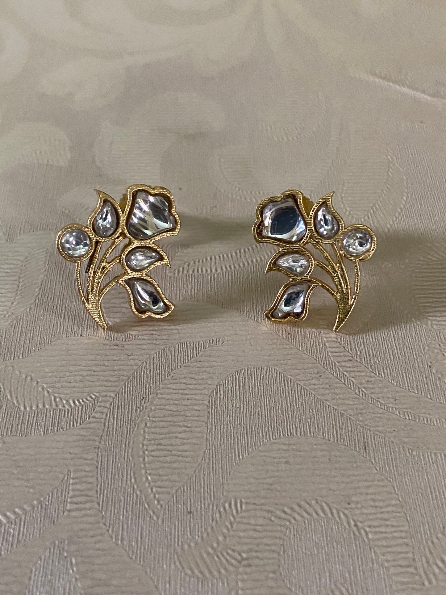 Jadau Kundan Studs  | Indian Earrings