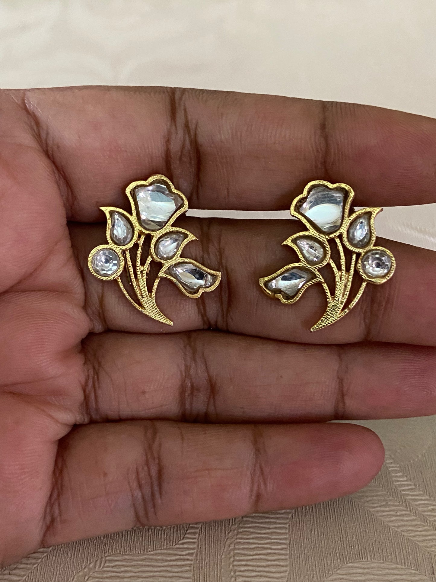 Jadau Kundan Studs  | Indian Earrings