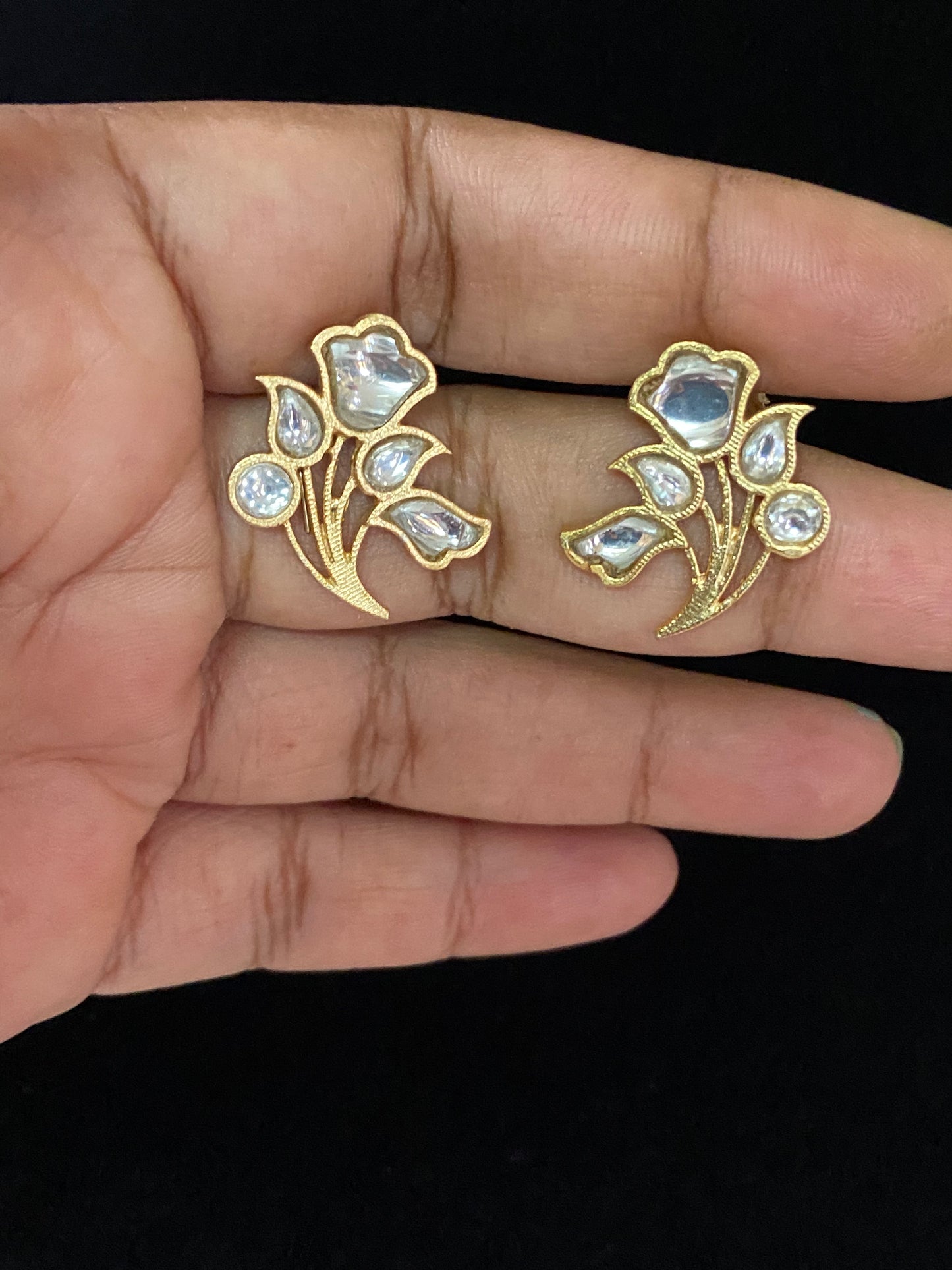 Jadau Kundan Studs  | Indian Earrings