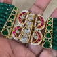 Jadau Kundan Pendant Beads Choker Set |