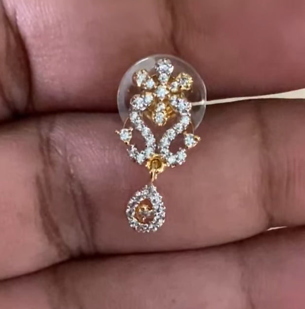 AD 2Tone Pendant Mangalsutra | Traditional Black Beads | Gift Idea