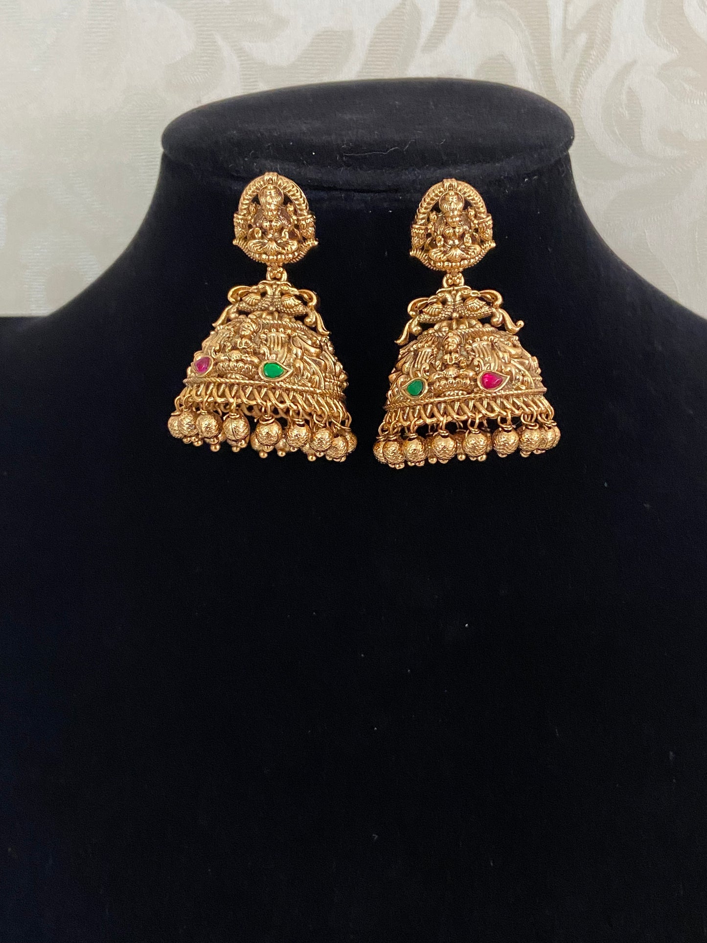 Traditional Temple Jumki Earrings | Indian Earrings