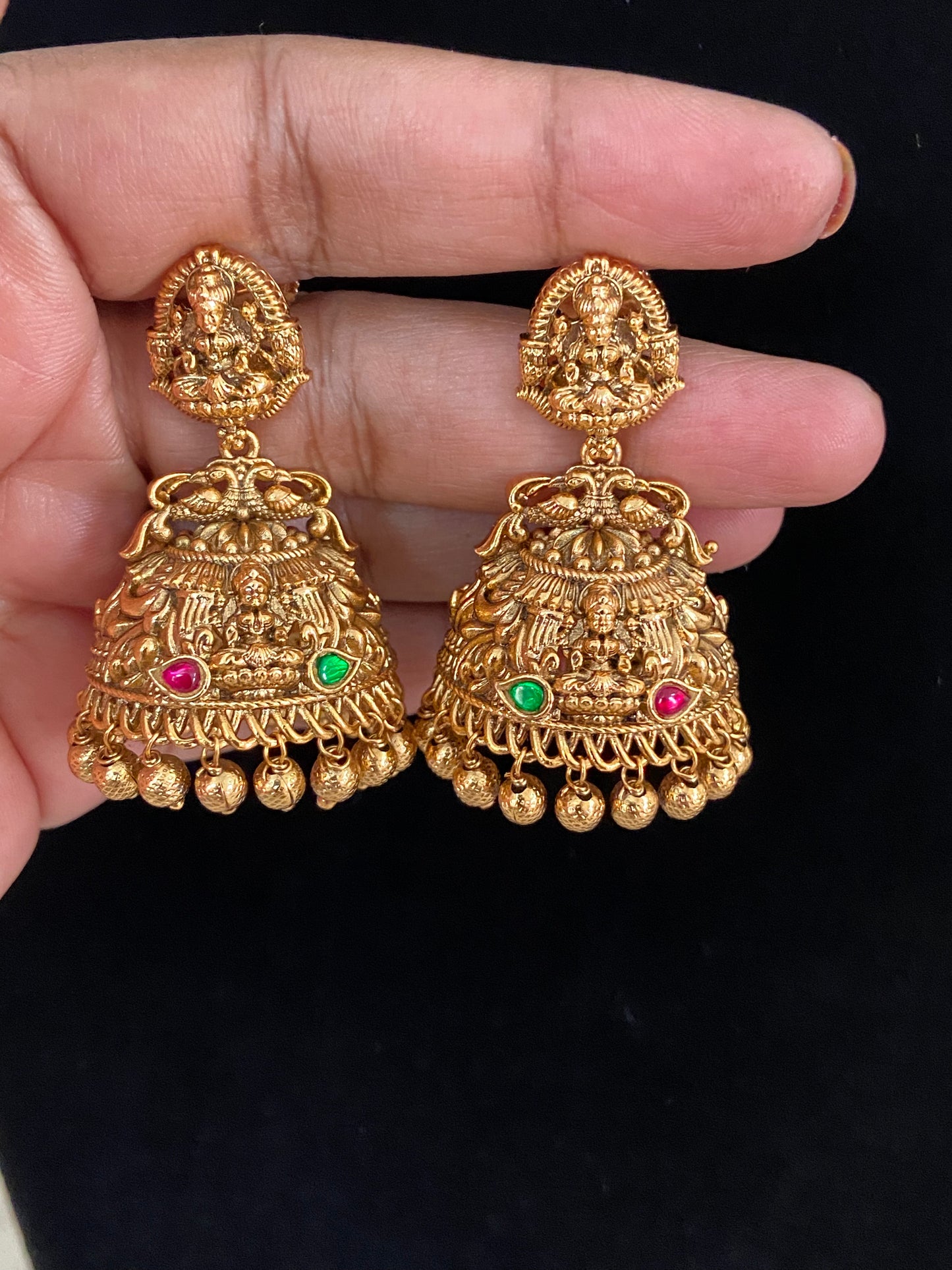 Traditional Temple Jumki Earrings | Indian Earrings