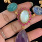 Natural stones Fusion Necklace With Earrings | Latest Indian jewelry | Gift Idea