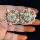 Antique kundan Big Size Studs | Indian Earrings In USA