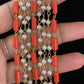 Layered Coral Green & Pearl Mala | Indian Beads Necklace