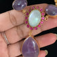 Natural stones Fusion Necklace With Earrings | Latest Indian jewelry | Gift Idea